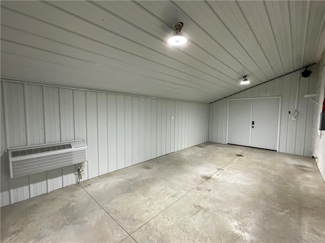 601 S Maple St, Effingham, IL 62401 - garage with an AC wall unit