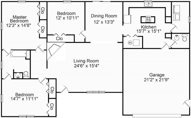 993 Cedar Hill Dr, Decatur, IL 62521 - home floor plan