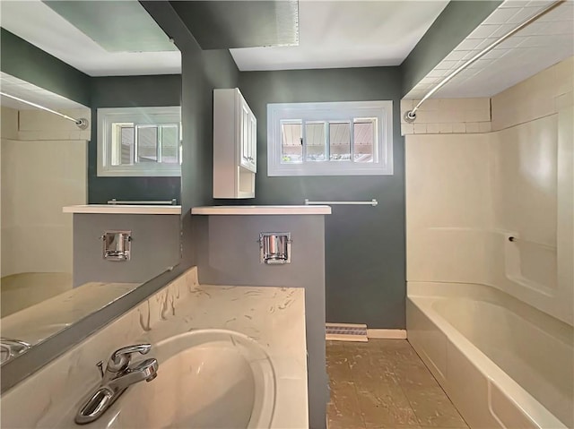 723 Kenton Dr, Charleston, IL 61920 - bathroom with washtub / shower combination and vanity