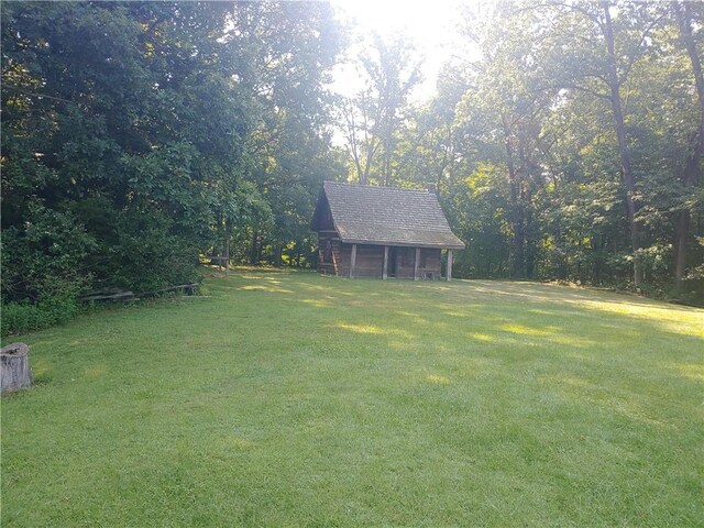 21491 N 1150th St, Marshall, IL 62441 - view of grassy yard with an outbuilding