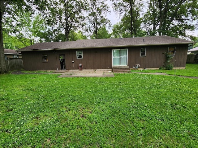 1101 Robinwood Dr, Robinson, IL 62454 - rear view of property with a patio area and entry steps