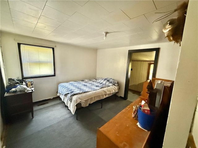 bedroom with carpet