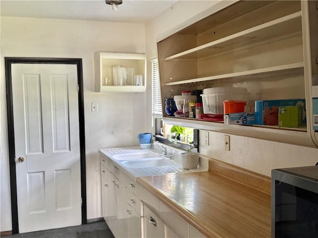 interior space featuring a sink