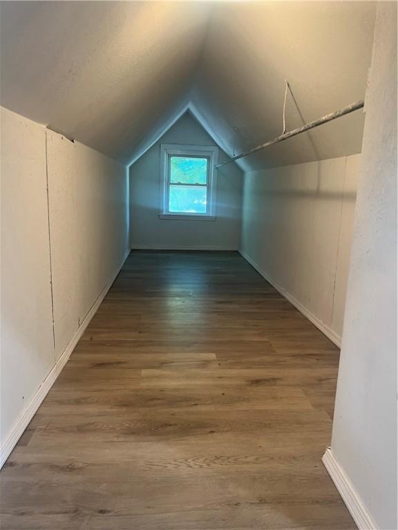 1005 Edgar Ave, Mattoon, IL 61938 - additional living space with lofted ceiling and wood finished floors