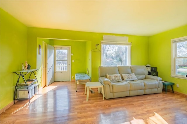3939 NE Court Dr, Decatur, IL 62526 - living room with wood finished floors and baseboards
