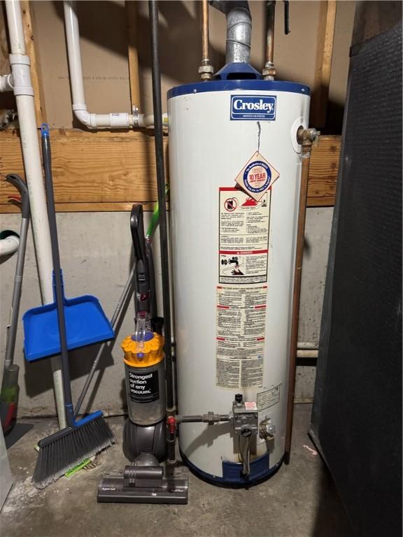 utilities featuring water heater