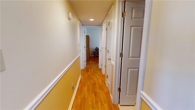 3121 Stoneridge Ct, Danville, IL 61832 - hall featuring light wood finished floors and recessed lighting
