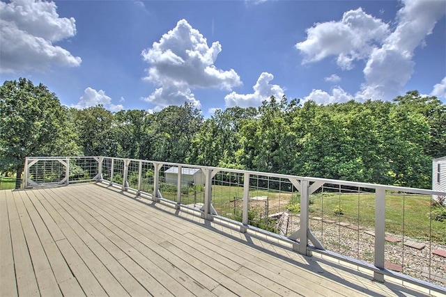 6145 Sangamon Rd, Decatur, IL 62521 - view of wooden terrace