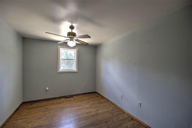 6145 Sangamon Rd, Decatur, IL 62521 - spare room with ceiling fan and wood finished floors