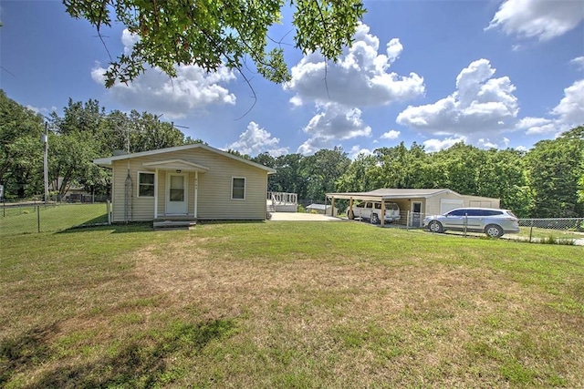 6145 Sangamon Rd, Decatur, IL 62521 - view of front of house with a carport