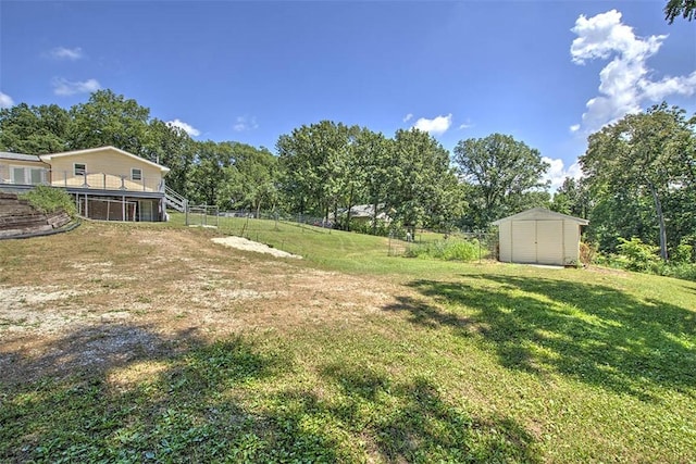 6145 Sangamon Rd, Decatur, IL 62521 - view of yard with a storage shed