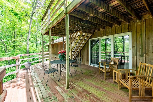 5353 E Reas Bridge Rd, Decatur, IL 62521 - deck with stairs