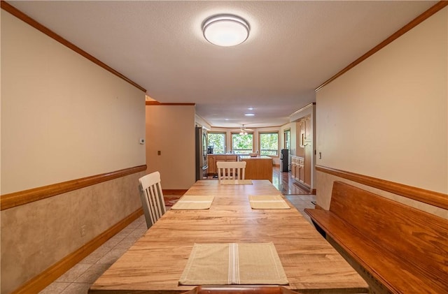 5353 E Reas Bridge Rd, Decatur, IL 62521 - unfurnished dining area featuring crown molding