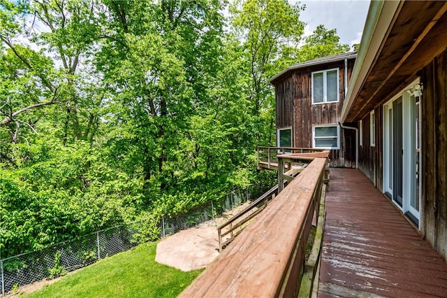 5353 E Reas Bridge Rd, Decatur, IL 62521 - view of wooden terrace