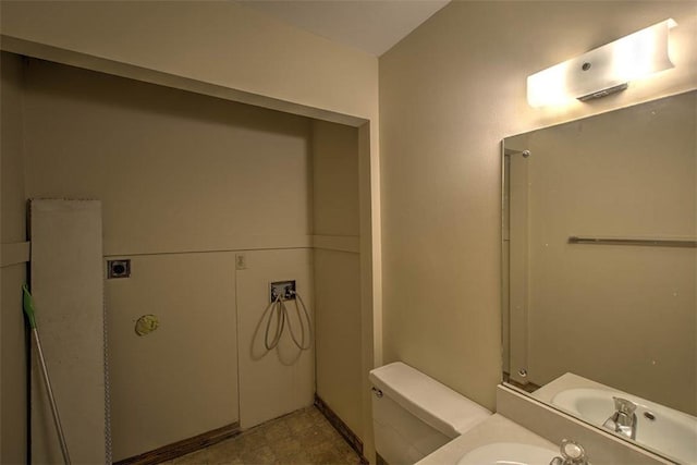 bathroom featuring toilet