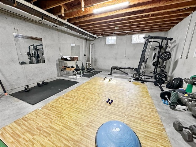 view of exercise room