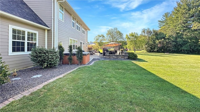 view of yard with a patio