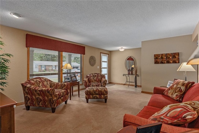 1003 Flame Ave, Effingham, IL 62401 - living room with a textured ceiling and carpet