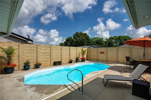 1003 Flame Ave, Effingham, IL 62401 - view of pool with a patio and a fenced backyard