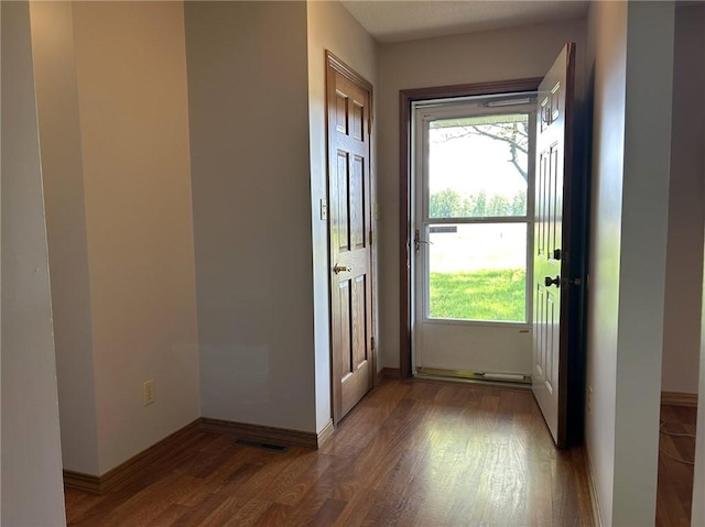 3002 N Charlotte St, Effingham, IL 62401 - entryway featuring wood finished floors, healthy amount of natural light, and baseboards