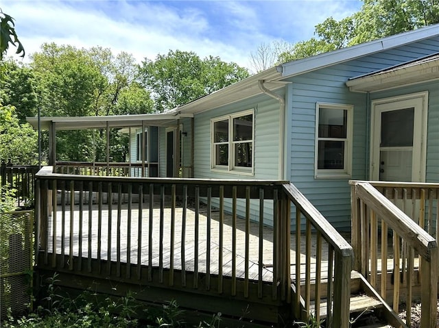 3002 N Charlotte St, Effingham, IL 62401 - view of wooden deck