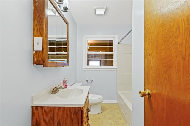 1609 10th St, Charleston, IL 61920 - bathroom with vanity, tub / shower combination, and tile patterned floors