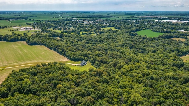2098 2070th Ave, Saint Elmo, IL 62458 - aerial view of sparsely populated area featuring a heavily wooded area