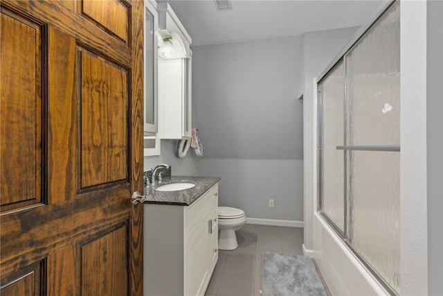 2098 2070th Ave, Saint Elmo, IL 62458 - bathroom featuring vanity, tile patterned floors, and enclosed tub / shower combo