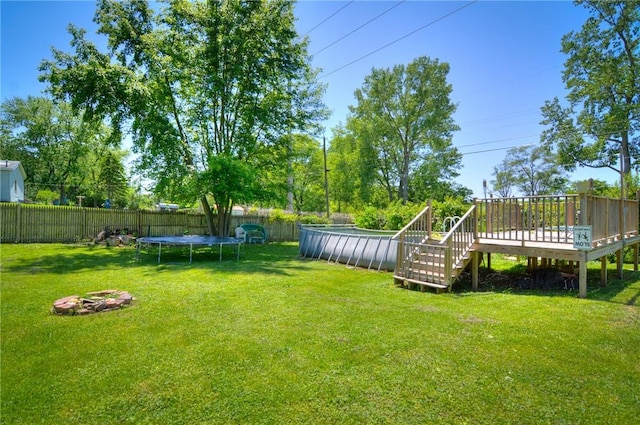 805 N 33rd St, Decatur, IL 62521 - view of yard with a wooden deck