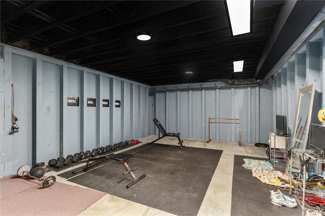 view of workout room