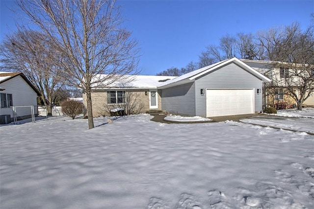 ranch-style home with a garage