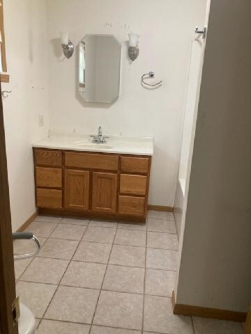 13859 Lake Jasper S Ave, Newton, IL 62448 - full bathroom featuring vanity and tile patterned floors