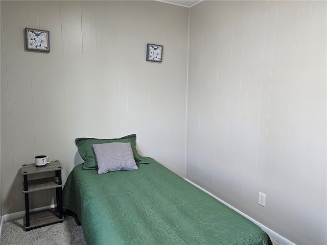 bedroom featuring carpet