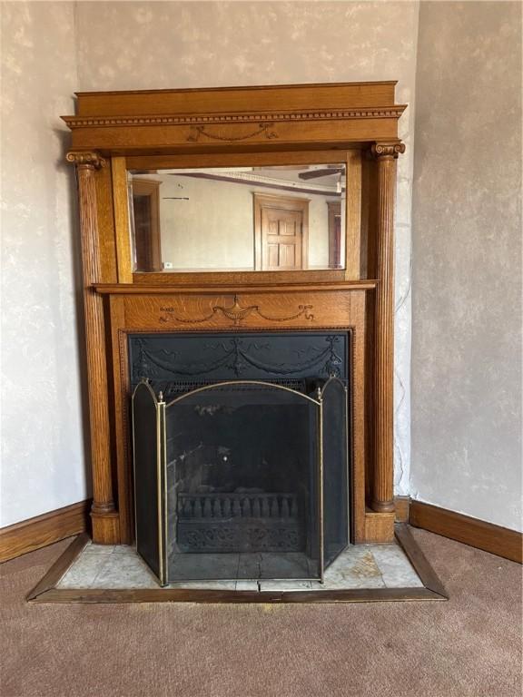 interior details with carpet flooring