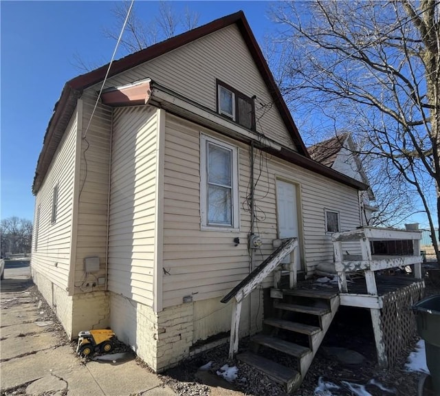 view of back of property