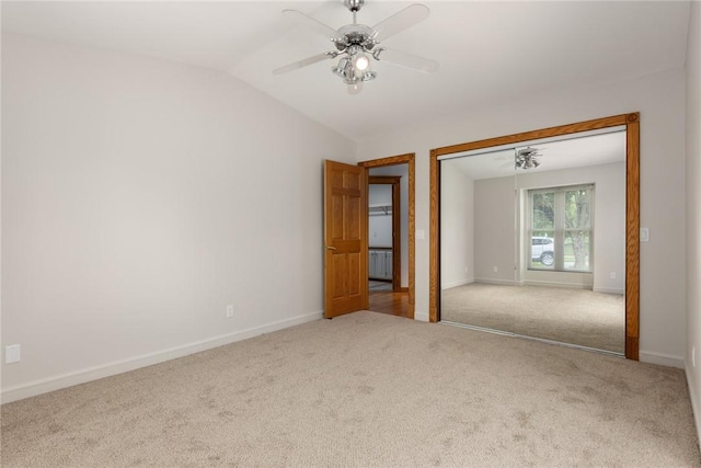 11311 E Thistlewood Ln, Effingham, IL 62401 - empty room with carpet floors, a ceiling fan, and vaulted ceiling