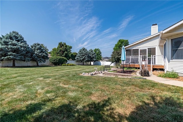 1117 Wedgewood Ct, Decatur, IL 62526 - view of yard with a sunroom