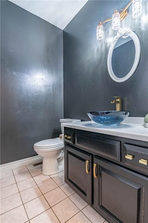 1250 W Hickory Point Rd, Decatur, IL 62526 - bathroom with tile patterned floors and vanity
