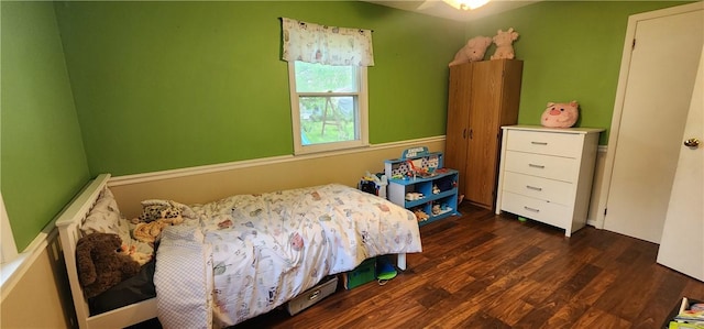 22 S Lakewood Dr, Effingham, IL 62401 - bedroom with dark wood-style flooring