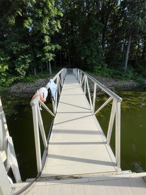 104 Woodland Dr, Marshall, IL 62441 - view of dock with a water view