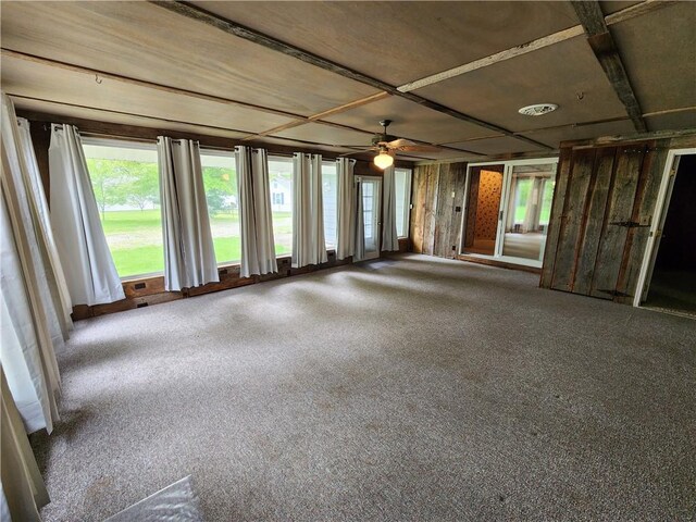 2638 E 1050th Ave, Oblong, IL 62449 - spare room with ceiling fan and carpet floors