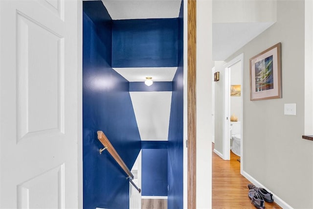 715 W Coolidge Ave, Charleston, IL 61920 - hallway with wood finished floors and baseboards
