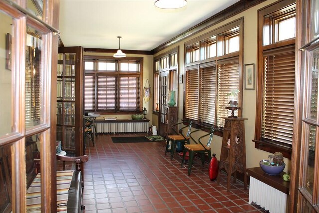 300 W N 1st St, Shelbyville, IL 62565 - sunroom with radiator heating unit