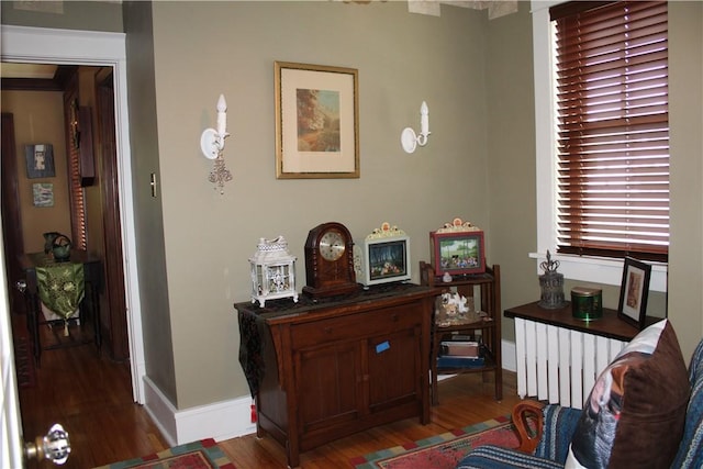 300 W N 1st St, Shelbyville, IL 62565 - living area with baseboards and wood finished floors