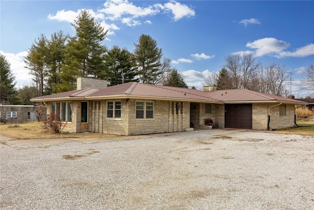 ranch-style house with a garage