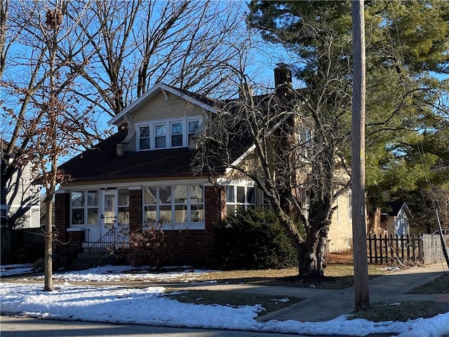 view of front of home