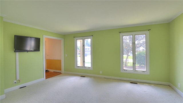 162 S Hillcrest Blvd, Decatur, IL 62522 - unfurnished bedroom with multiple windows, carpet, and crown molding