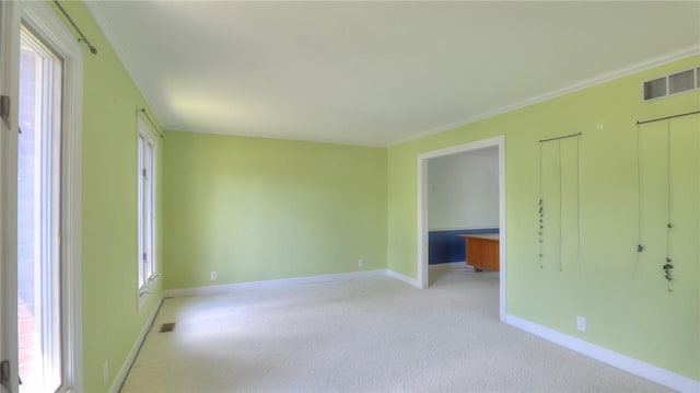 162 S Hillcrest Blvd, Decatur, IL 62522 - empty room with light carpet and crown molding
