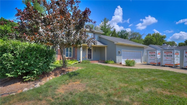 162 S Hillcrest Blvd, Decatur, IL 62522 - view of front of home featuring a garage and a front lawn