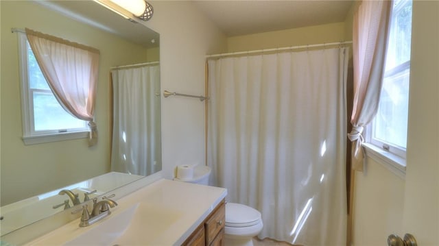 162 S Hillcrest Blvd, Decatur, IL 62522 - bathroom featuring plenty of natural light, vanity, and a shower with shower curtain